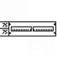 Пластрон с прорезями 2ряда/1 рейка |  код. AS 21 |  ABB
